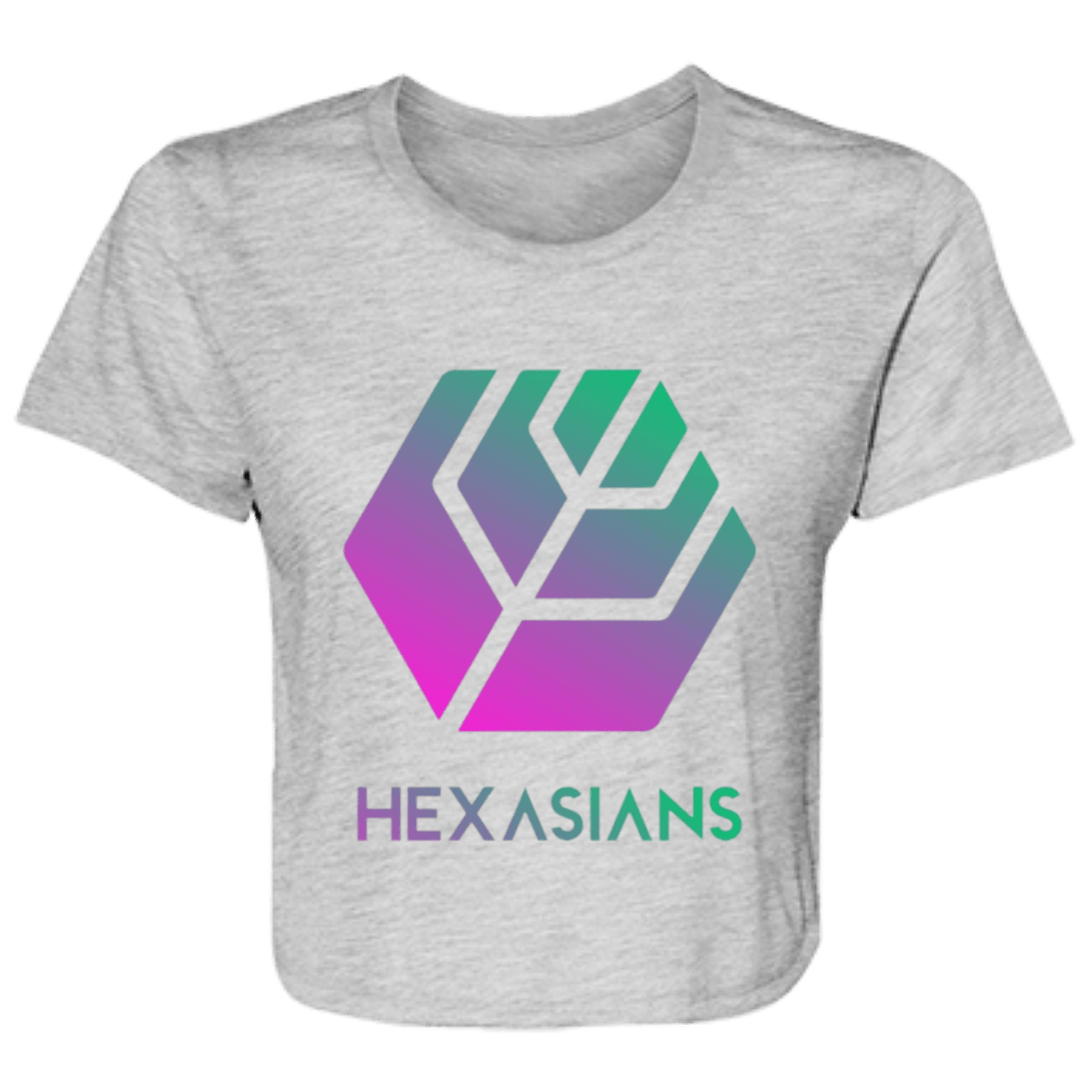 B8882 Ladies' Flowy Cropped Tee - Aussie Greatest