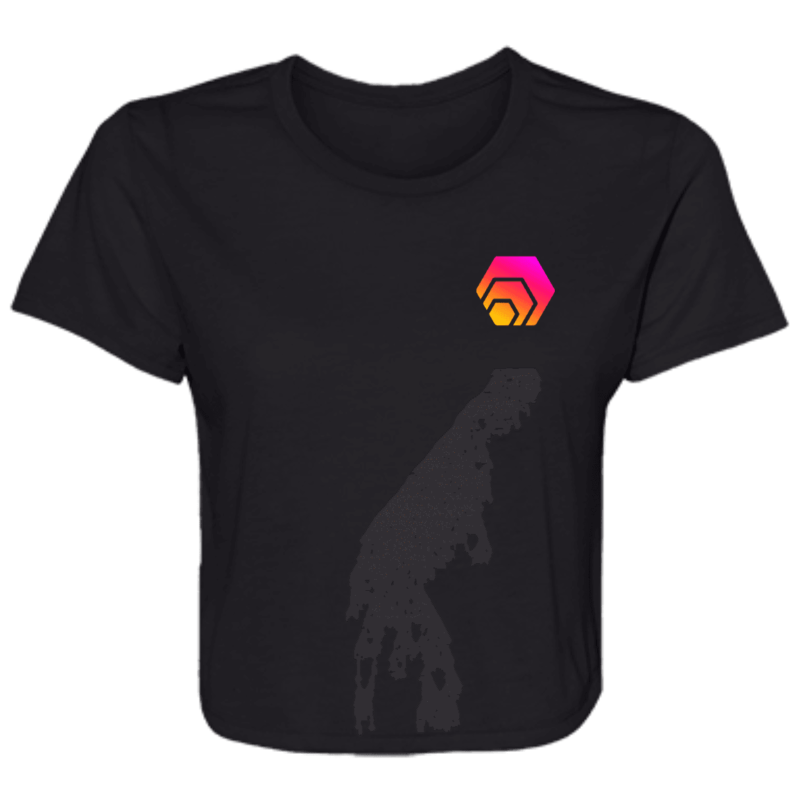 Ladies' Flowy Cropped Tee - Aussie Greatest