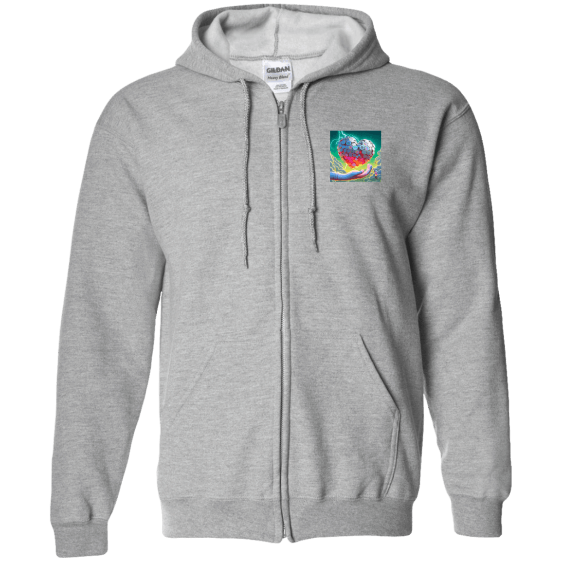 Zip Up Hooded Sweatshirt