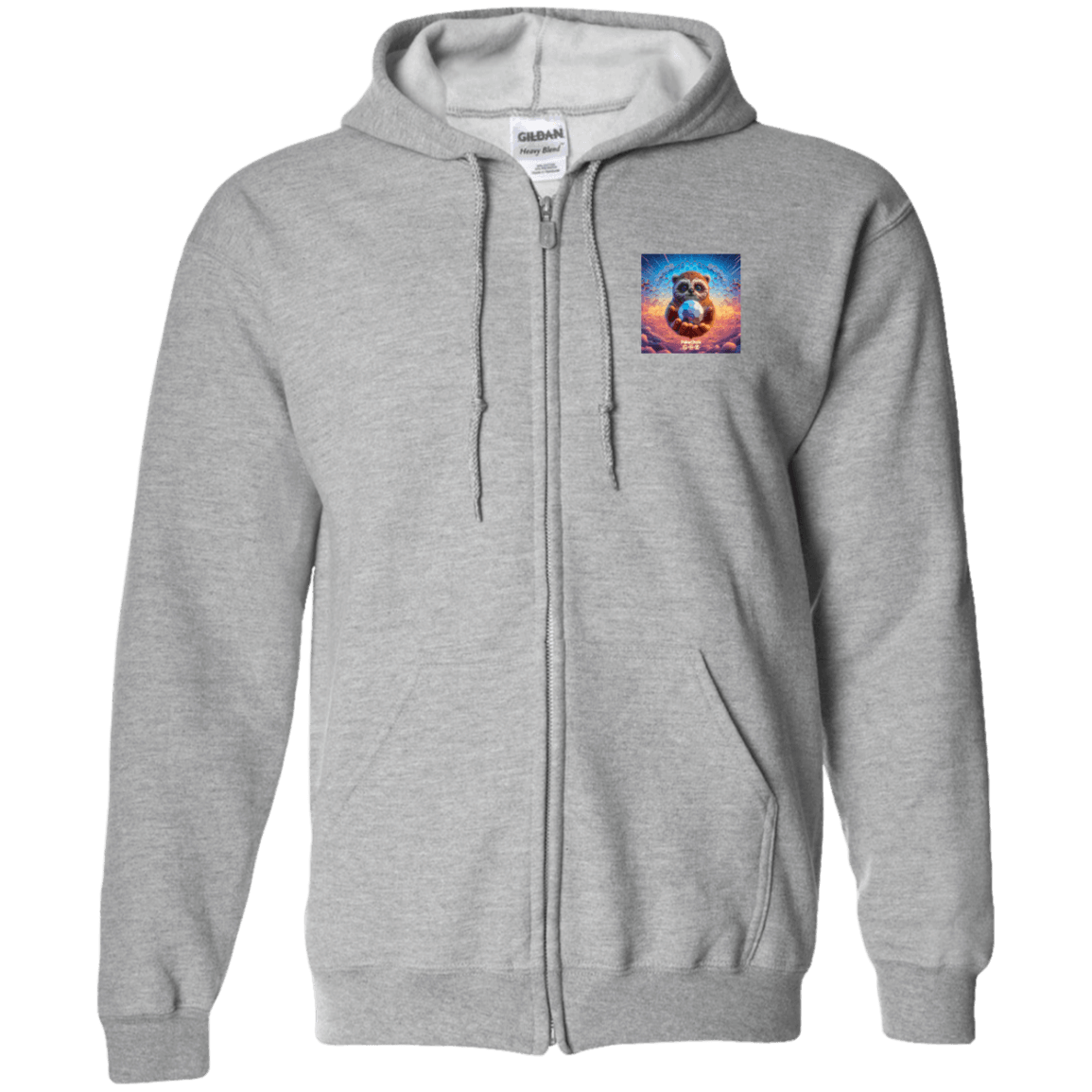 Zip Up Hooded Sweatshirt