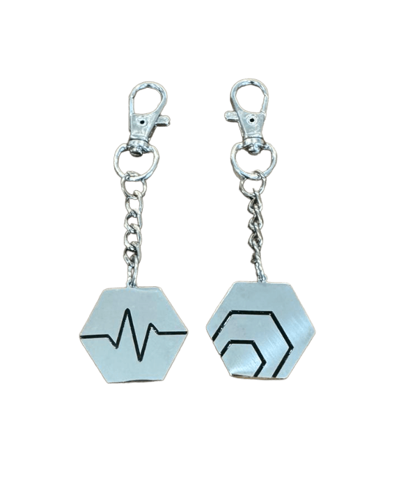 Hex and Pulse Chain Key Ring - Aussie Greatest