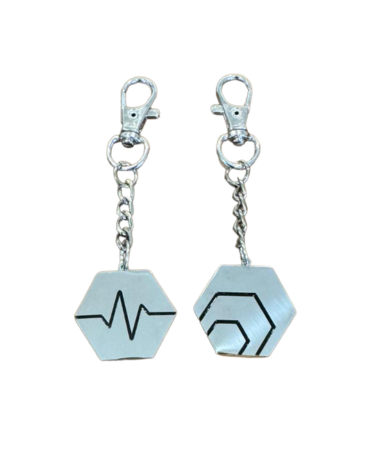 Hex and Pulse Chain Key Ring - Aussie Greatest