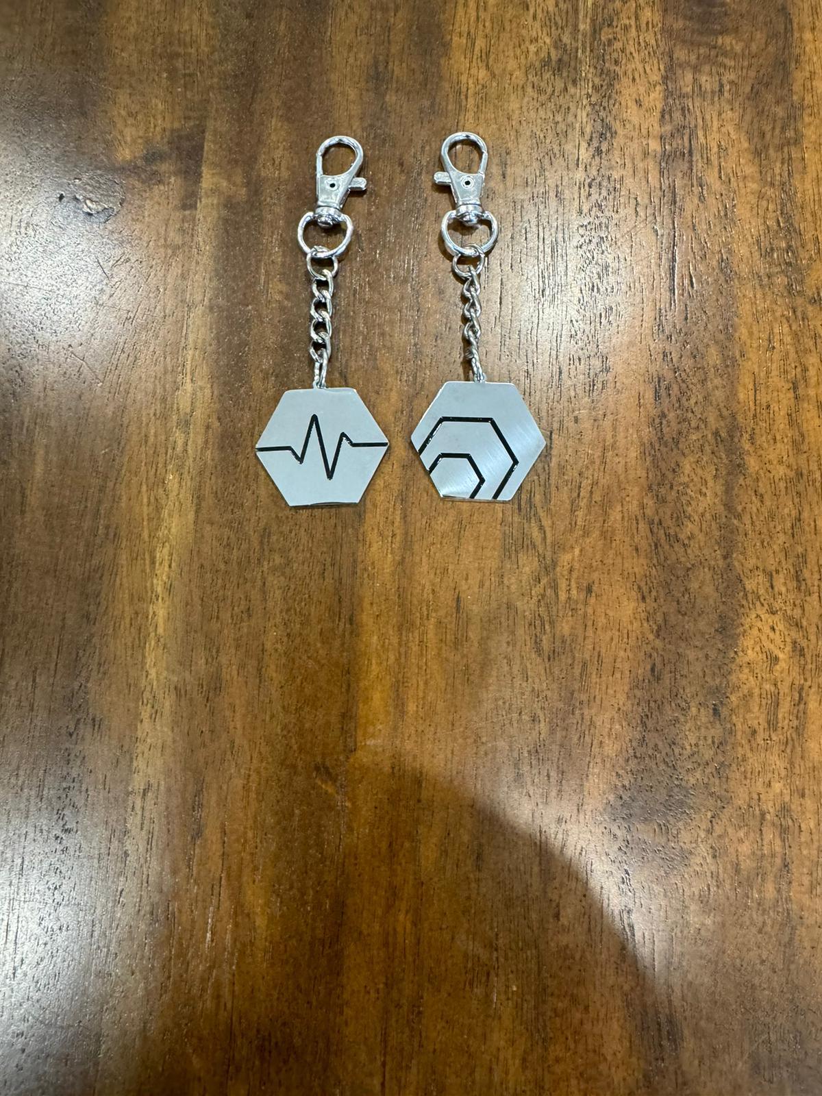 Hex and Pulse Chain Key Ring - Aussie Greatest